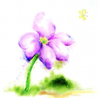 卡通花朵微信头像