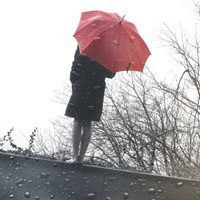 女生失恋淋雨头像