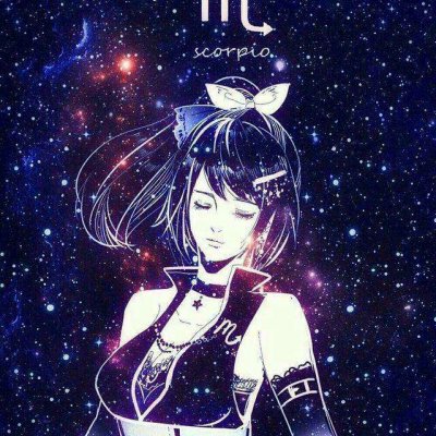 星座梦幻星空女头图片