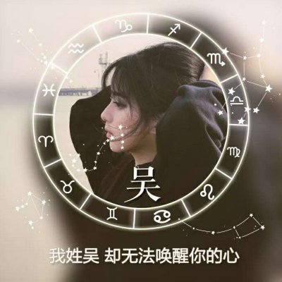 女生星座姓氏头像