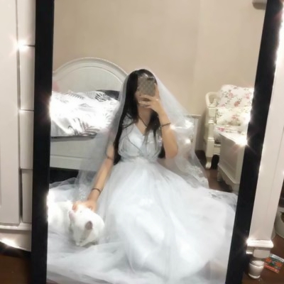 伤感婚纱头像女